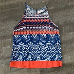 Renee C. Alecto Halter Top Geometric pattern Large